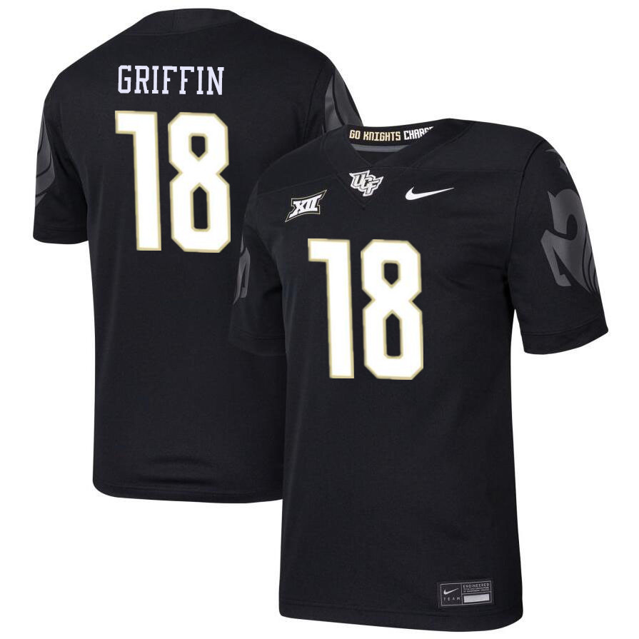 #18 Shaquill Griffin UCF Knights Jerseys Football Stitched-Black